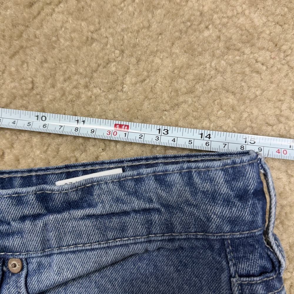 KanCan High-Rise Everyday Cargo Blue Jeans Women's Size 11‎ Wide Leg Edgy - Picture 8 of 11